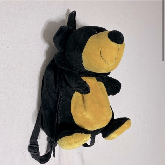 5/$25 Snowcap Trading Co Black Bear Plush Mini Backpack - Picture 2 of 13